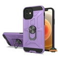 thumbnail image 2 of For Samsung Galaxy A22 5G Hybrid Ring Stand [360° Rotatable Ring Holder Magnetic Kickstand] Armor Shockproof Rubber Hard Phone Case Cover by Xpression [Purple], 2 of 9