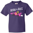 thumbnail image 3 of Inktastic Born to Race- Pink Race Car Youth T-Shirt, 3 of 5