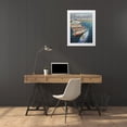 thumbnail image 3 of Strube, Ling 19x24 White Modern Wood Framed Museum Art Print Titled - The Harbour in Lake Garda, 3 of 4