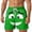Green, variant on HXWCHs Men's Casual Shorts with Unique Face Pattern Design for Comfortable Lightweight Summer Outdoor Streetwear Fashion L Purple