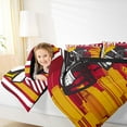 thumbnail image 4 of Homewish Kids Rugby Helemt Bedding Comforter Set,Football City Twin Comforter Sets,Orange Red Black Bedding Set For Boys Teens,Super Cozy Room Decor Reversible,2pcs, 4 of 8