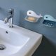 thumbnail image 4 of Jabonera de 3 piezas, jabonera de ducha, jabonera montada en la pared, jabonera de plástico que mantiene el jabón seco y limpio, jabonera para baño, ducha, cocina (blanco, azul oscuro, azul claro), 4 of 8