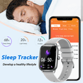 thumbnail image 4 of Cyberdyer KT65 Smart Watch for Men Women (Answer/Make Calls) 1.9”Large HD Screen Business Smart Watch Waterproof Fitness Tracker - Gray, 4 of 10