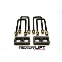 ReadyLift Suspension 04-13 Nissan Titan 1.0in Tall OEM Style Rear Lift Block Kit w/ U-Bolts