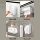 thumbnail image 3 of 1PCS Transparent Plastic Tissue Box Multifunctional Wall Mounted Glacier Pattern Tissue Boxes For Bathroom Kitchen Home Supplies, 3 of 9