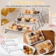 thumbnail image 3 of 3 Tier Serving Tray Set, Cupcake, Fruit, Cookie, and Dessert Display Stand — White Melamine Tiered Platters for Parties, Buffets & Events, 3 of 4
