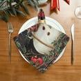 thumbnail image 2 of BZSMCE Satin Native Fab Cotton Dinner Napkin Scarf Winter Snowman Reusable, 2 of 8