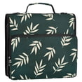 thumbnail image 5 of FORMRS Zipper Binder with Shoulder Strap 2-inch Ring 500 Sheet Capacity File Bag, Beige Leaves, 5 of 5