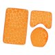 thumbnail image 4 of Juego de Alfombrillas de Baño de 3 Piezas, Cubierta de Tapa de Inodoro, Alfombra de , Patrón de Guijarros Antideslizantes naranja Sunnimix Alfombrilla de baño Alfombrilla de baño, 4 of 7