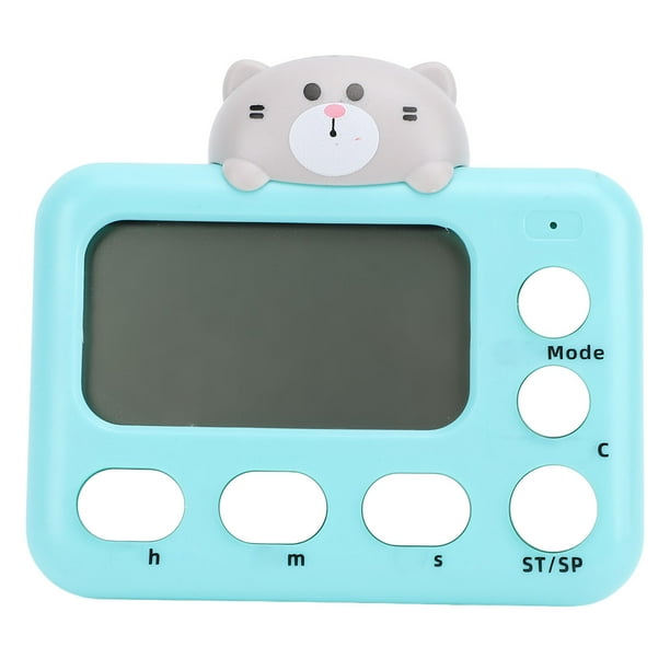 Temporizador De Cocina Digital De Dibujos Animados, Temporizador De Conteo De Animales Lindos Magnéticos Y Electrónicos Con Pantalla LCD Adecuada Para La Escuela De Cocina Para