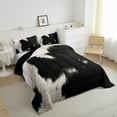 thumbnail image 3 of jejeloiu Farm Animal Cattle King Size Comforter Sets,Farmhouse Cowhide Bedding Comforter Set,Rustic Cabin Bedding Set For Hunter,Breathable Home Decor Reversible,3 Pieces, 3 of 8