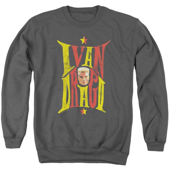 Rocky Iv Ivan Adult Crewneck Sweatshirt Charcoal