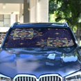 thumbnail image 4 of ALAZA Magical Mandala Flower Windshield Sun Shade Car Foldable Sun Visor Block UV Rays Protector 53"x23.5", 4 of 8