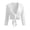 c01White, variant on JGGSPWM Women's Tie Front Shrug 3/4 Sleeve Cardigan Lightweight Summer Casual Solid Color Short Shawl Top Purple M