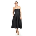 thumbnail image 5 of Vestido Strapless de corte midi Roman Fashion /Juvenil, 14387 (Negro) negro CH, 5 of 5