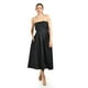 thumbnail image 5 of Vestido Strapless de corte midi Roman Fashion /Juvenil, 14387 (Negro) negro CH, 5 of 5