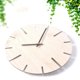 thumbnail image 5 of Reloj de pared retro PENGJJMXG estilo nórdico silencioso de madera maciza para sala de estar, 5 of 5
