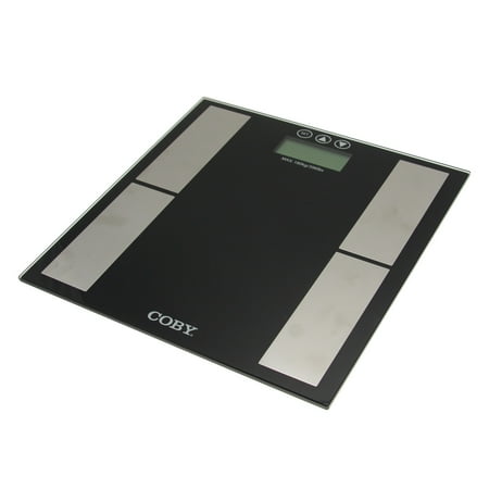 Coby Digital Body Fat Glass Bath Scale Bathroom Accurate Weight BMI Muscle Percentage