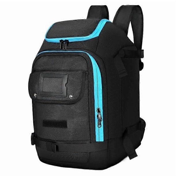Snowboard Backpack Unisex Ski Boot Bag Waterproof Travel Backpack For Ski Snowboard Boots Helmet Goggles Gloves Black