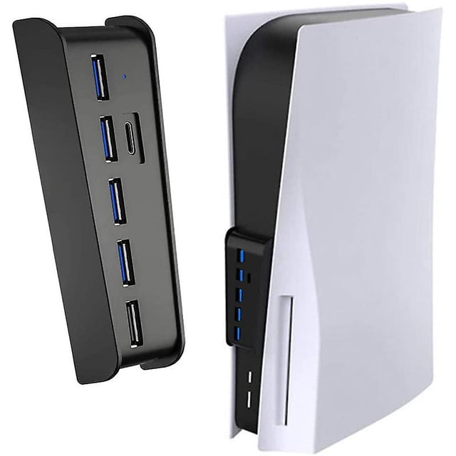 Ps5 Usb Hub Extender 5 puertos Transmisión Expansión Adaptador Convertidor Divisor Sincero Hogar