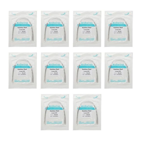 Alambres de retención dental NikouMX 100 piezas Acero inoxidable