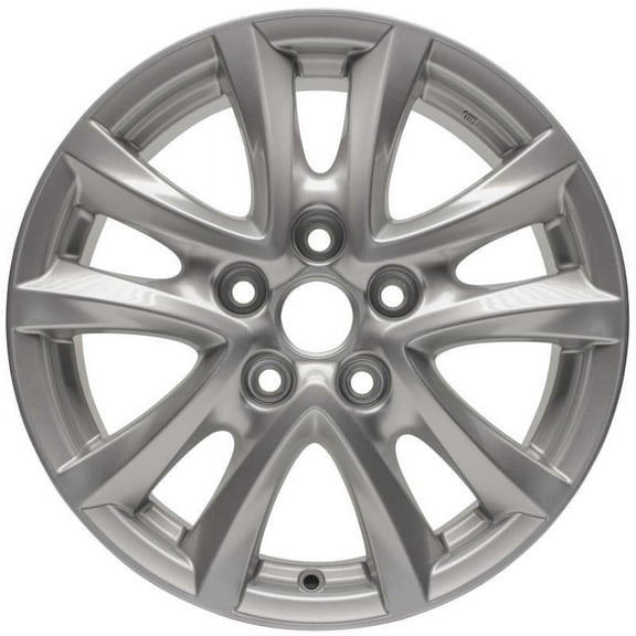 New Aluminum Wheel Rim 16 Inch Fits 2014-2016 Mazda 3 16x6.5 5 on 114.3 - 4.5 Inches 10 Spoke