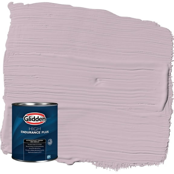 Glidden HEP High Society / Purple Satin Exterior Paint with Primer, 1 Quart