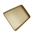 thumbnail image 3 of 12 Inches Carbon Steel Non-stick Barbecue Plate Pizza Tray Baking Tool (Golden), 3 of 7