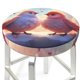 thumbnail image 3 of Balery Heart Sky Bird Couple Fundas de asiento para taburete de bar redondo de tela de terciopelo ajustables que protegen de arañazos y manchas para sillas de 14 a 17 pulgadas.-13 inch, 3 of 7