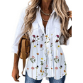 thumbnail image 1 of Women's fashion new autumn long-sleeved printed lapel shirt, 1 of 1