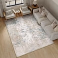 thumbnail image 4 of x Washable Area Rug for Living Room Bedroom Neutral Carpet Low Pile Soft Thin Tapis Salon Abstract Modern Vacuumable Lightweight Large Throw Rug for Dining Room Kitchen, 4 of 9