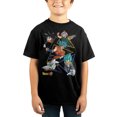 thumbnail image 1 of Dragon Ball Z 5 Personnages T-Shirt Noir pour Enfants, 1 of 2