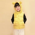 thumbnail image 4 of XBASW Kids Toddler Baby Hooded Vest Cotton Coat for Solid Zipper Sleeveless Jacket Winter Warm Waistcoat Outwear for Girls Boys 1-5T, 4 of 9