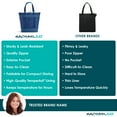 thumbnail image 3 of Rachael Ray Jumbo Chillout, Soft Sided Cooler Bag, Insulated Thermal Tote, Navy Gingham., 3 of 6