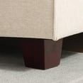 thumbnail image 5 of Poshby Storage Ottoman Coffee Table with Chenille Material, Solid Wood Leg for Living Room, Beige, 5 of 5