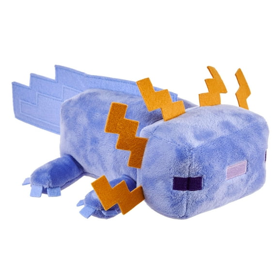 Minecraft Plush Blue Axolotl Toy, 8-inch Collectible Soft Doll Inspired by Video Game Character