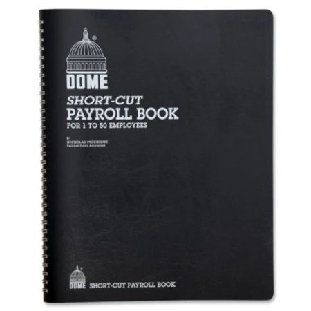 new Short-cut Payroll Book - Wire Bound - 11.25" X 8.75" Sheet Size