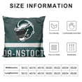 thumbnail image 5 of Orinice Football Jersey Helmet Graphic Decorative Throw Pillow Cover for Home Couch Square Pillow Covers 1PC 24x24in, 5 of 5