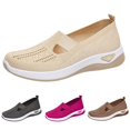 thumbnail image 5 of Womens Woven Orthopedic Breathable Soft Shoes Arch Support Mesh Memory Foam Walking Anti-Skid Sports Shoes, 5 of 7