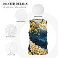 thumbnail image 3 of Pofeuu Moonlit Golden Tree Peacock Print Basketball Jersey, Shirts for Men Youth Basketball Jersey Crew Neck-Small, 3 of 6