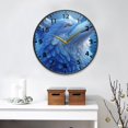 thumbnail image 4 of Acrylic Wall and Table Clock Wolf 11.9in Modern Decor with Golden Hands, 4 of 12