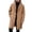 Khaki, variant on Wool Blend Notch Lapel Overcoat for Unisex, Single Breasted Long Sleeve Mid-Length, Casual Fall Winter Outerwear, 1 Piece, M-5XL, Plus Size Friendly
