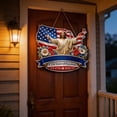 thumbnail image 3 of US 250th Anniversary God Bless Wood Door Sign, Patriotic Front Door Decor, 250 Years Anniversary, American Christian Door Hanger for Home Porch, 4th of July Decor, 3 of 6