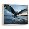 thumbnail image 2 of Designart "Rising Seabird by the Coast" Animals Floater Framed Wall Decor, 2 of 7