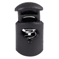 thumbnail image 2 of Diameter 8 mm Hole, Cord Cord Stopper Laces Snap Hook, Black, 20 Pcs, 2 of 7
