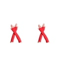 thumbnail image 4 of Bewildely 1 par de guantes sin dedos para niña, estilo simple, guantes de punto cómodos, artesanía de punto, cubiertas de brazo para niñas, Rojo oscuro 2piezas, 4 of 6