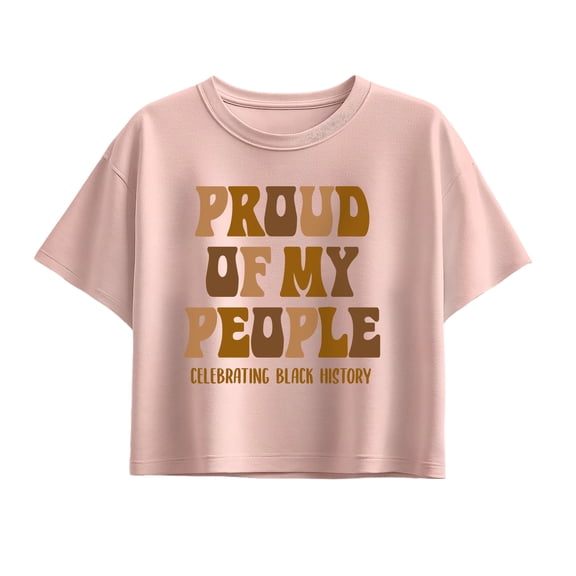 Instant Message - Proud of my People - Youth Girls Boxy T-Shirt