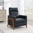 thumbnail image 6 of Pemberly Row Top Grain Leather Push Back Recliner - Midnight Blue, 6 of 13