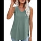 thumbnail image 3 of Camiseta de Tirantes de Verano para Mujer, con Bordado de Ojales, Sin Mangas, Cuello en V, Holgada, Informal, 2025 Verde M, 3 of 6