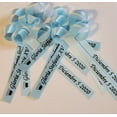 thumbnail image 2 of Personalized Ribbons Baby Bridal Shower Wedding Favors Custom Made Blue 25 Bows, 2 of 7